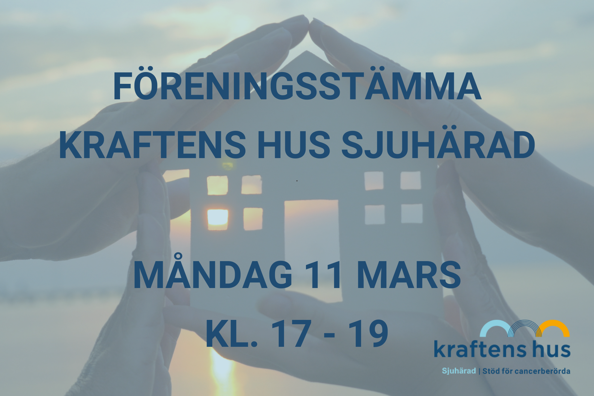 Föreningsstämma för Kraftens hus Sjuhärad måndagen den 11 mars 2024 kl. 17-19