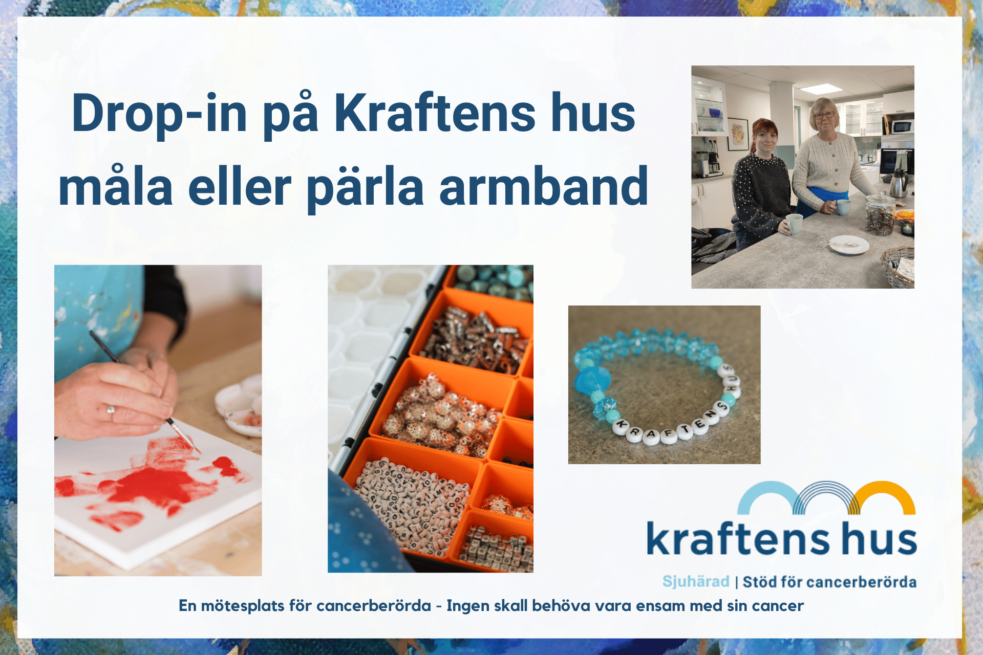 Drop-in Måla och Pärla armband på Kraftens hus