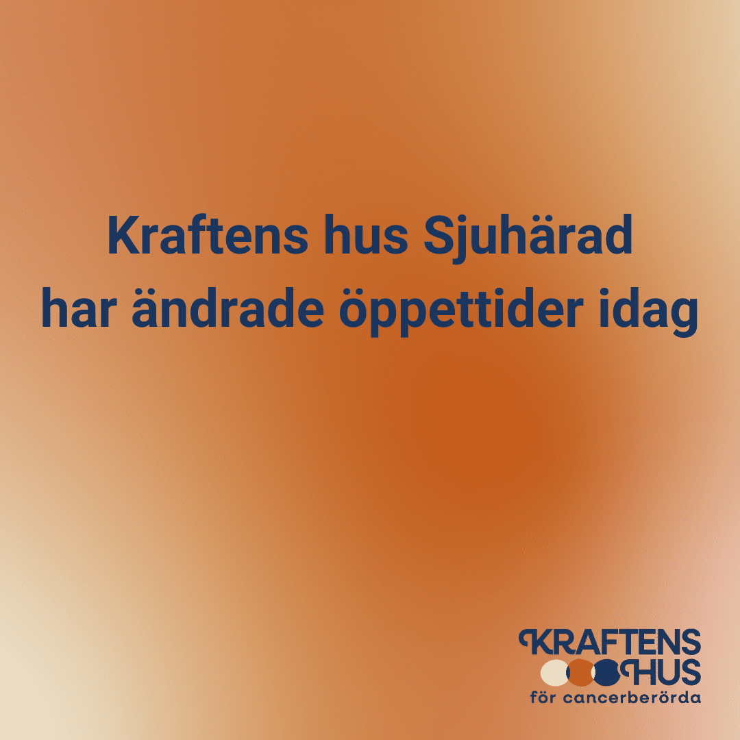 Ändrade öppettider på Kraftens hus Sjuhärad idag