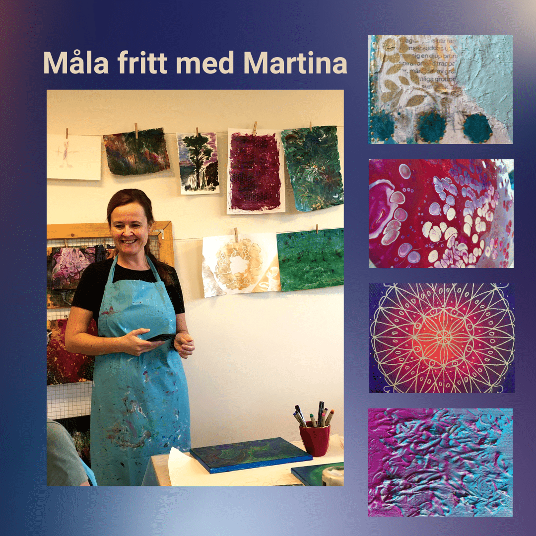 Måla fritt med Martina på Kraftens hus
